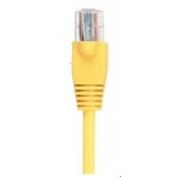 Cat. 6 netværkskabel, RJ45, UTP - uskærmet og med lige ledere, AWG24, gul, 3,0m