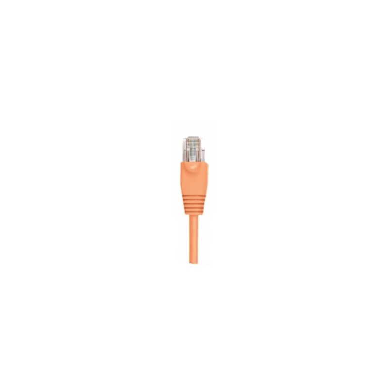 Cat. 6 netværkskabel, RJ45, UTP - uskærmet og med lige ledere, AWG24, orange, 1,0m