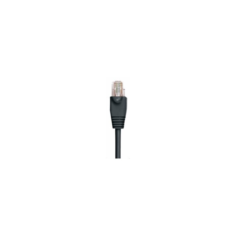 Cat. 6 netværkskabel, RJ45, UTP - uskærmet og med lige ledere, AWG24, svart, 1,5m