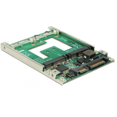 2½" adapter til 2 x mSATA, RAID