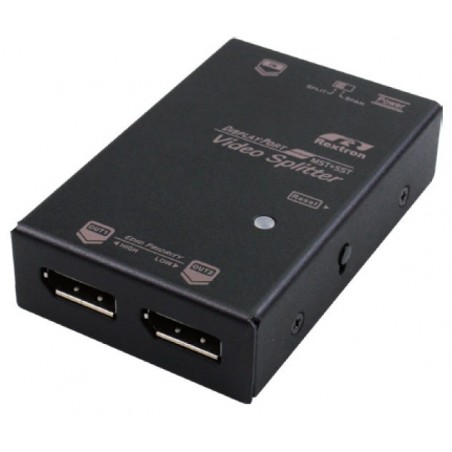 DP splitter 4K med 2 utgångar 1 Display DP 2 till DP Display