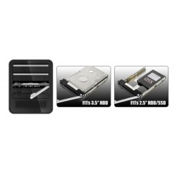 Extern hårddisk / SSD kapsling för x 2½ el. 3½ \ "skivor
