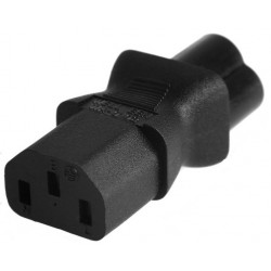 Nätadapter 3 pin IEC320 C13 hon-kontakt IEC C6 haneee-kontakt. Musse Pigg