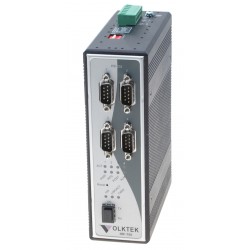4 portar RS232 Extender Booster över fiberkabel, 4 x DB9 Han Connector VolkteK IRF-755