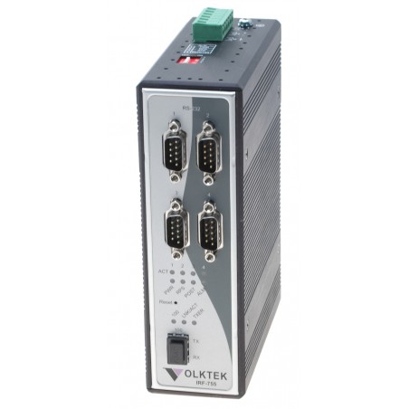 4 portar RS232 Extender Booster över fiberkabel, 4 x DB9 Han Connector VolkteK IRF-755