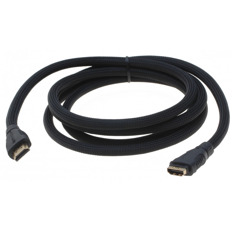 HDMI-förlängningskabel - 4K - HDMI 1.4 - Male till F - 2 meter