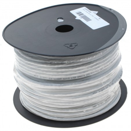 Restlager: CAT6 installationskabel ,U/UTP, 100meter, hvid