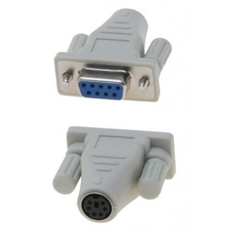 PS2 Mini DIN 6 hona till SUBD DB9 hona adapter