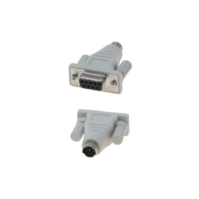 PS/2 6-stifts mini din hane till SUBD DB9 pol FEMALE