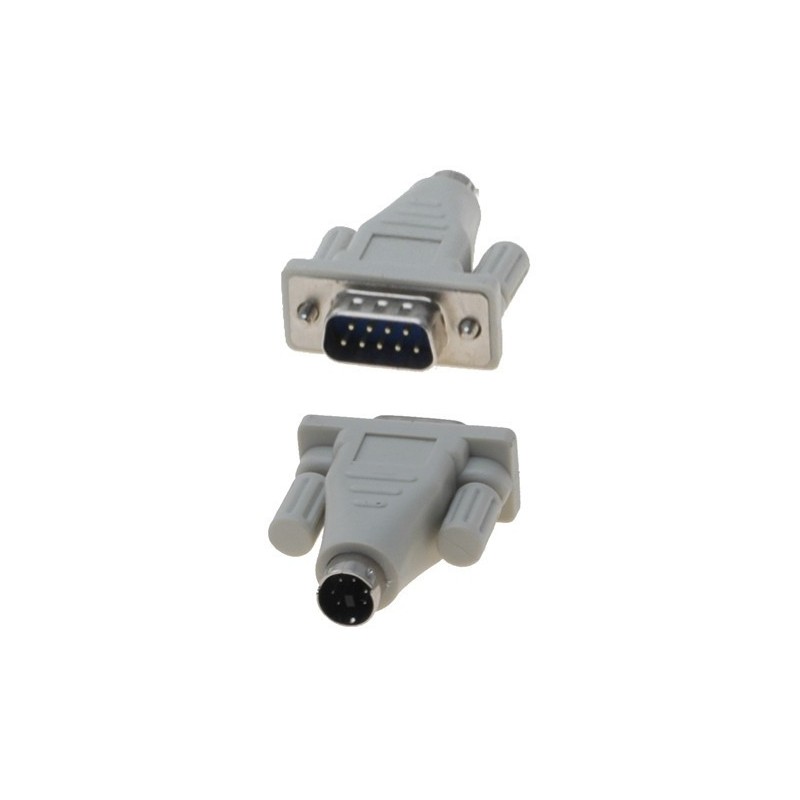 PS2 Mini din6 hane till db9 hane-adapter, PS/2-adapter till SUBD DB9 hane-kontakt