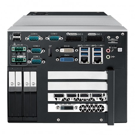 Industriell PC, i7-processor, x DVI, 1 HDMI, 4 skärmportar, 2 x GigE
