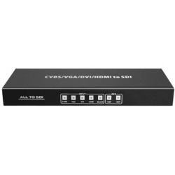 Konvertera från kompositvideo (BNC), VGA, DVI och HDMI till HD-SDI, 3G-SDI