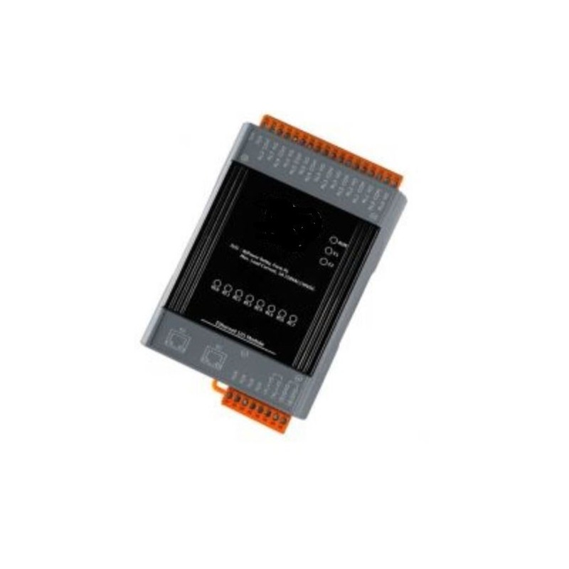 8 x Power relä COM N, O, 24VDC / 250VAC 5A, 2x RJ45 Ethernet Modbus