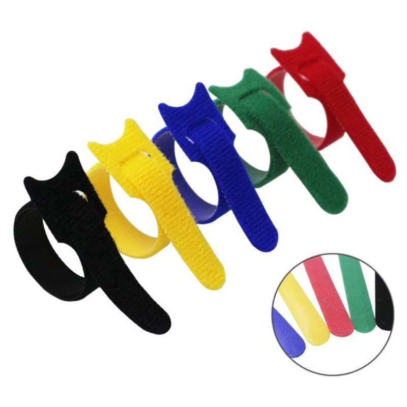 Kardborrband (Cable Tie) 13 x 155 mm, grön