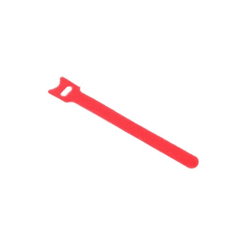 Kardborrband (Cable Tie) 13 x 155 mm, röd