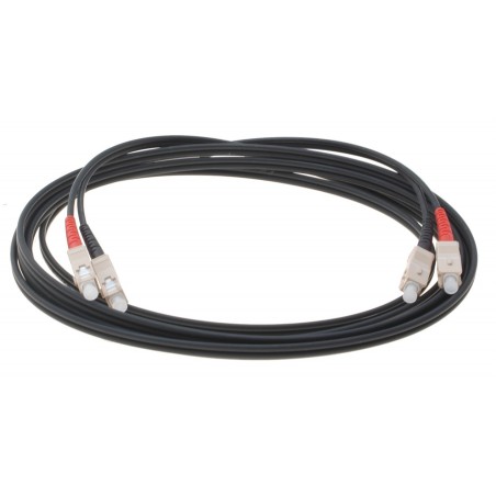 Robust 5 m multimode fiberkabel med stålförstärkning