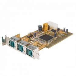 Powered USB-portar på PCI-kort, 3 x 12VDC. Till POS-system