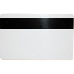 Magnetkort med HiCo magnetremsa. ISO-kortstorlek, vit.