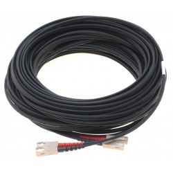Armeret fiberkabel, Multi mode, SC-SC, 70m, 62,5/125my, Sort, LSZH, Duplex