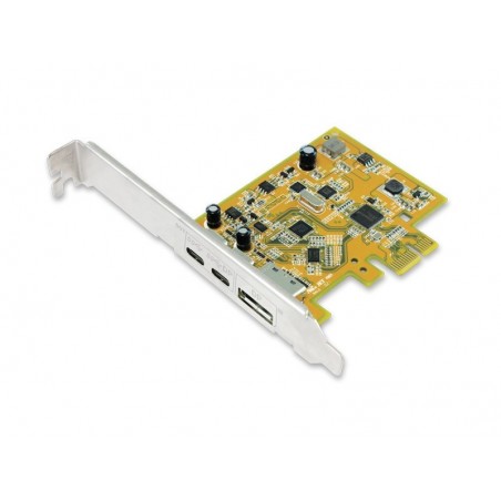 USB 3.1 Dual Port USB-C PCI Express-kort, DP-utgång via USB-C, DP-ingång, 4K (2160p)