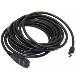 5m aktiv USB3.0 förlängningskabel med signalförstärkare