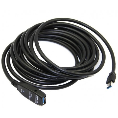 5m aktiv USB3.0 förlängningskabel med signalförstärkare