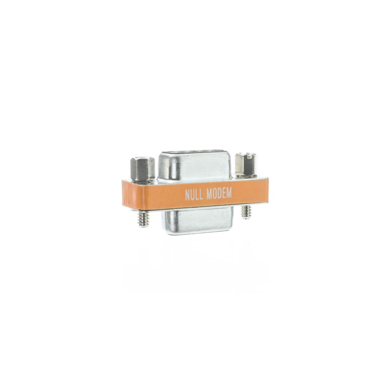 Adapter DB9 nullmodem D-SUB RS232 9-PIN hona till hona Könsväxlare
