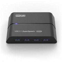 4 portar USB 3.1 Hub l 4 x USB A Hun l 1 x USB C hona-kontakt