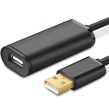 20m aktiv USB3.0 förlängningskabel med förstärkare hane