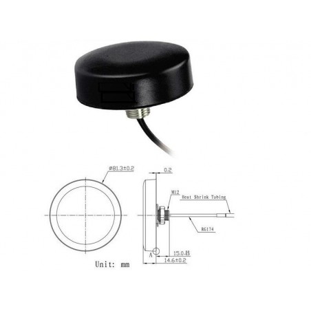 Quad Band PUK-antenn 850/900/1800/1900 / 2170MHz GSM-domeantenn, vandalskydd, GSM / GPRS / AMPS / LTE Quad Band
