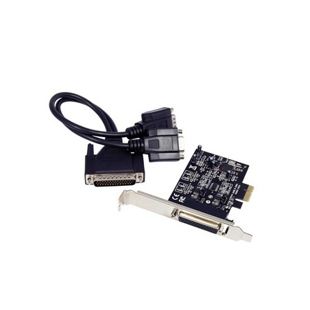 2 x RS485 / RS422-portar PCIE-kort, med DB9 hankabel, låg och hög profil bakplatta