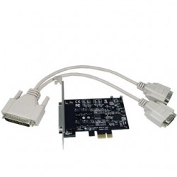 2 x RS485 / RS422-portar PCIE-kort, med DB9 hankabel, låg och hög profil bakplatta