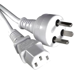 2m nätkabel / sladd, DK 230 C13 apparat kontakt med jord