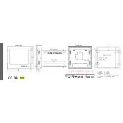 19 Marine Touch Monitor - IP65, LED-bakgrundsbelysning, VESA-fäste