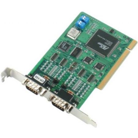 Moxa CP-132U-I V2, PCI-kort 2 x RS422 / 485, isolerat överspänningsskydd