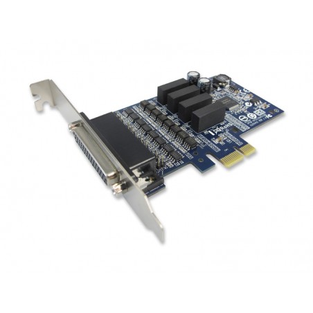 4 x RS422 / 485 PCI Express-kort, med hög och låg bakplatta - Svensk Binär Teknik AB