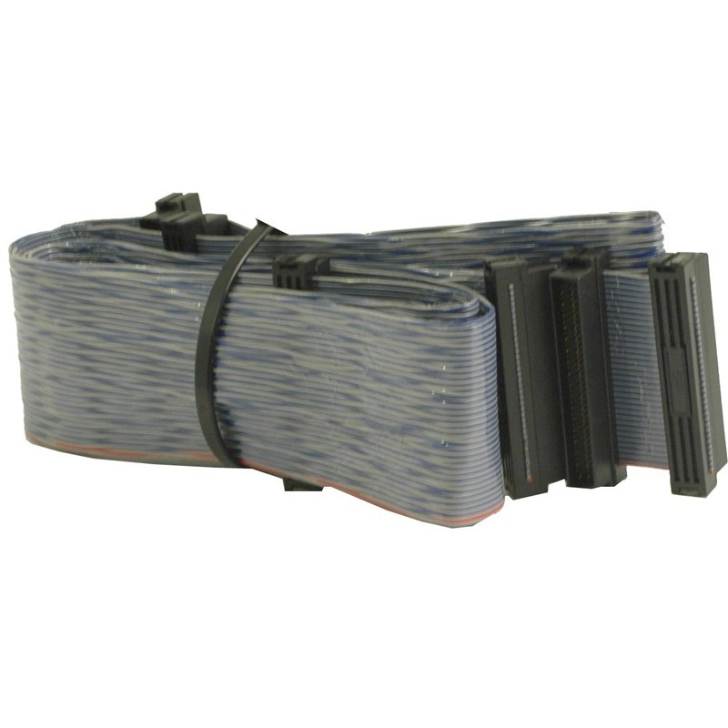 Fladkabel, Mini DB68 hane, 6 kontakt, 1,20 m, parsnoetill