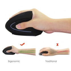 Ergonomisk trådlös USB-mus - Svensk Binär Teknik AB