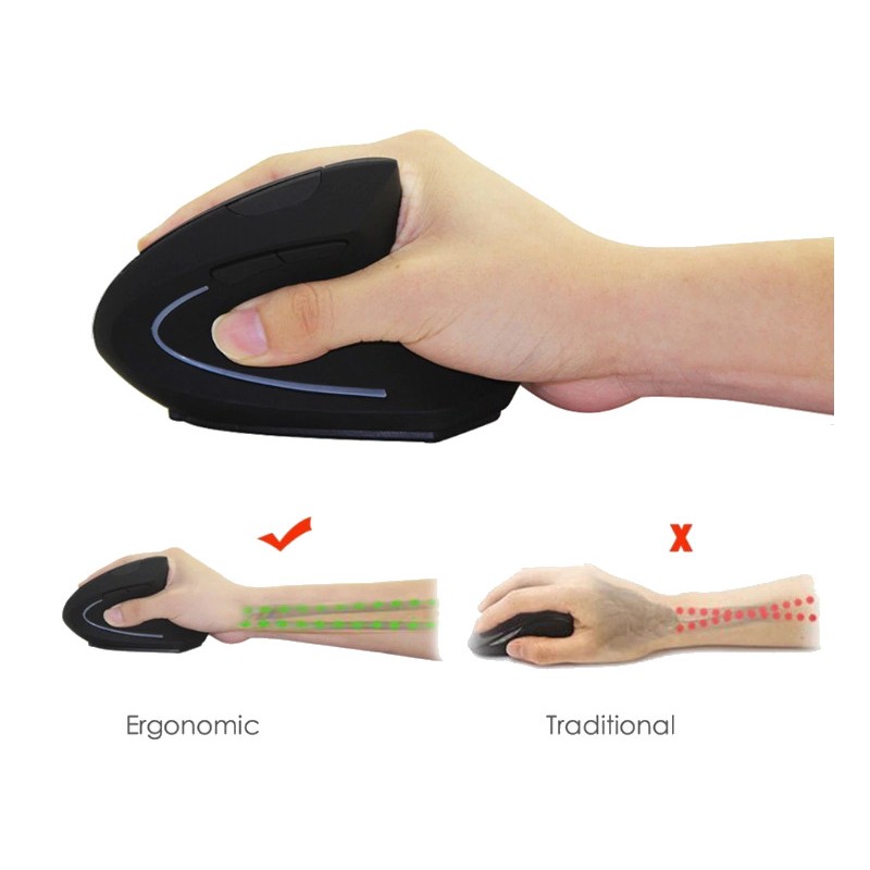 Ergonomisk trådlös USB-mus - Svensk Binär Teknik AB