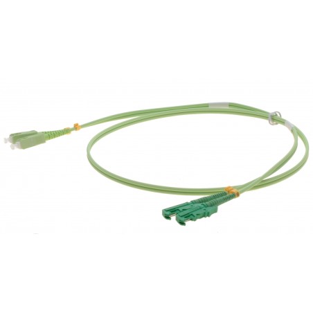 Fiberkabel, multimod, APC E2000 / SC, 3m, 50 / 125my, OM5, kalk, LSZH, Duplex