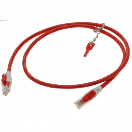 Nätverkskabel RJ45 med säkerhetslås