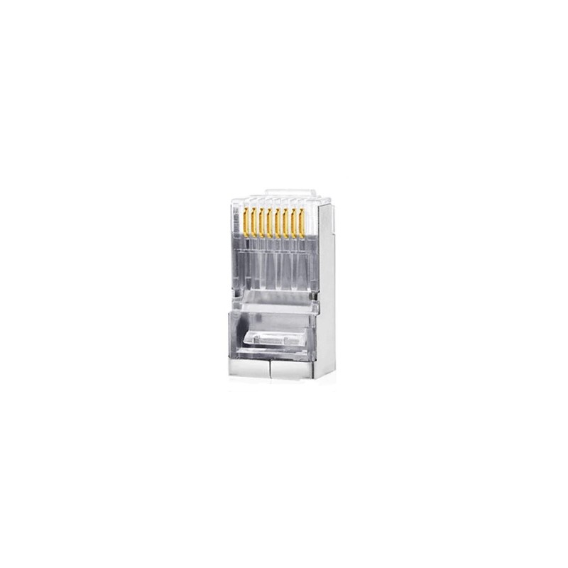 RJ45-kontakt Kat. 6 STP 1,1 mm. Med recension för kapning av toppar