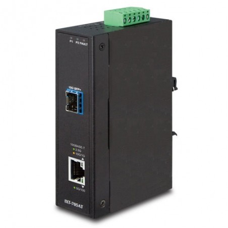 10Gbit Fiber Media Converter till RJ45 10Gbit/5Gbit/2.5Gbit/1Gbit/100Mbit. Fiber 10Gbit SFP