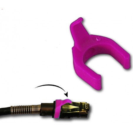 PatchSee patch kabelklipp - Patchclip - rosa färgkodning av nätverkskablar - Svensk Binär Teknik AB