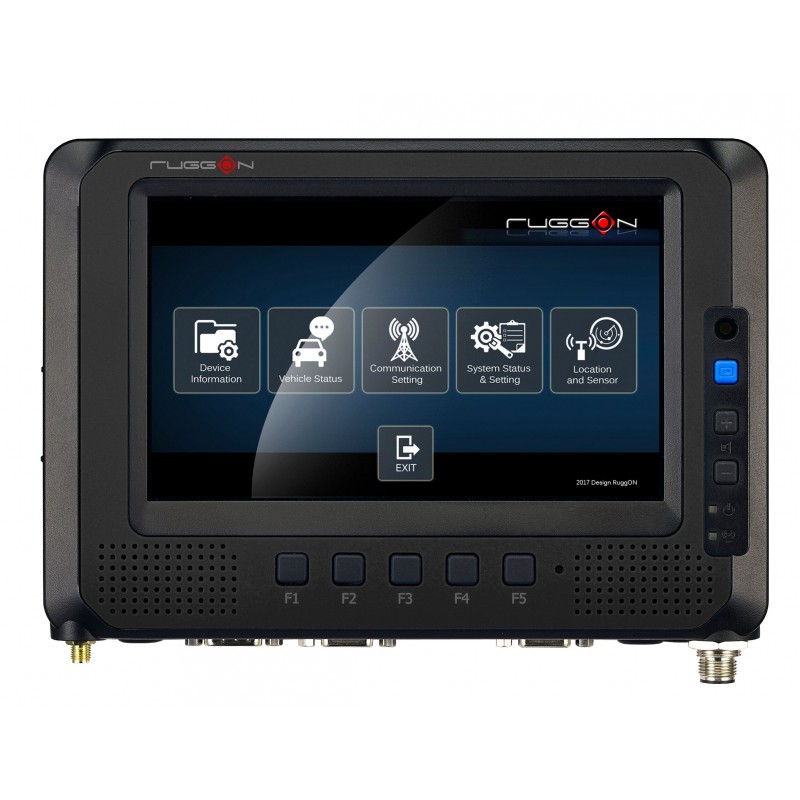 7" Robust surfplatta för bilmontering: 500 Nits, Multi-Touch, Intel Atom E3815