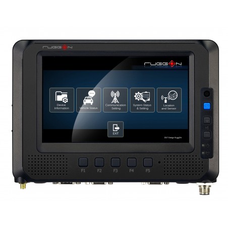 7" Robust surfplatta för bilmontering: 500 Nits, Multi-Touch, Intel Atom E3815