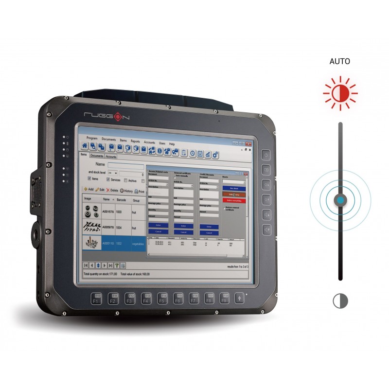 Robust 12" Tablet PC: IP66, 1024x768, WiFi, Resistive Touch, 700 Nits