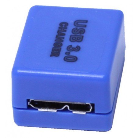 Blå USB 3.0 Micro B honadapter - enkel installation