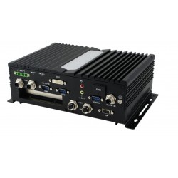 EN50155: 2007, EN50153: 2014 EN50121-3-2: 2015, CE-klass A, FCC-klass A, EN45545 inbyggd BOX PC för tåganvändning