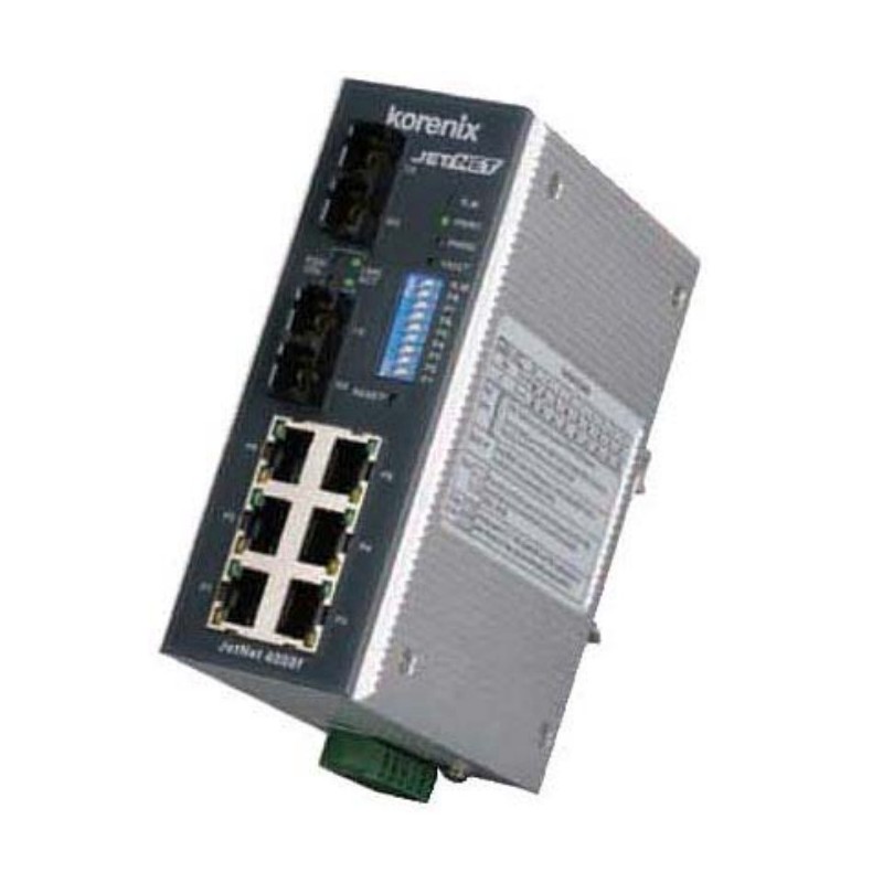8-port växel, Korenix JETNET 4008F-S - OUTLET - Binär Teknik AB